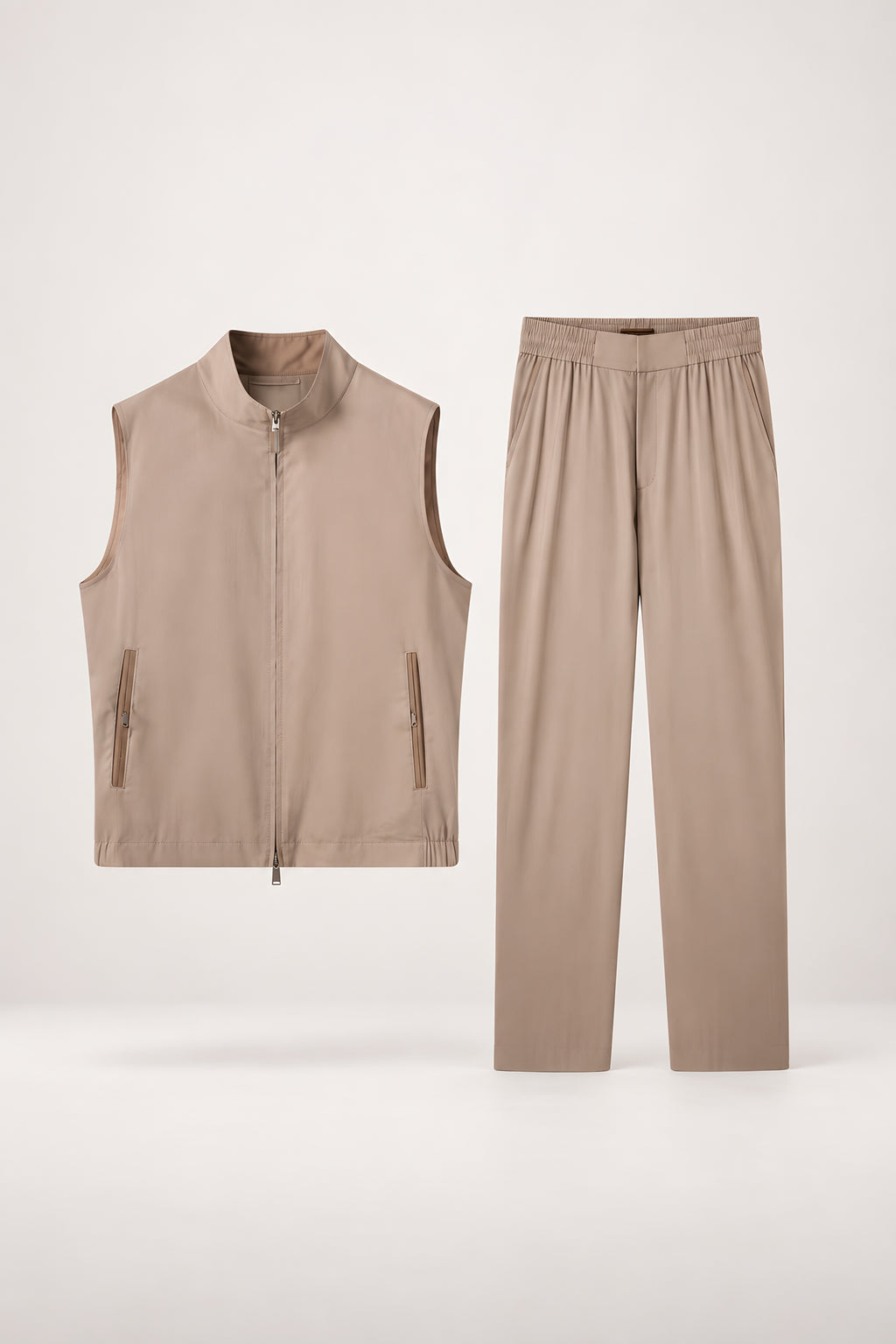 Ensemble gilet et pantalon Assise blé, vêtement seul — visuel généré par IA