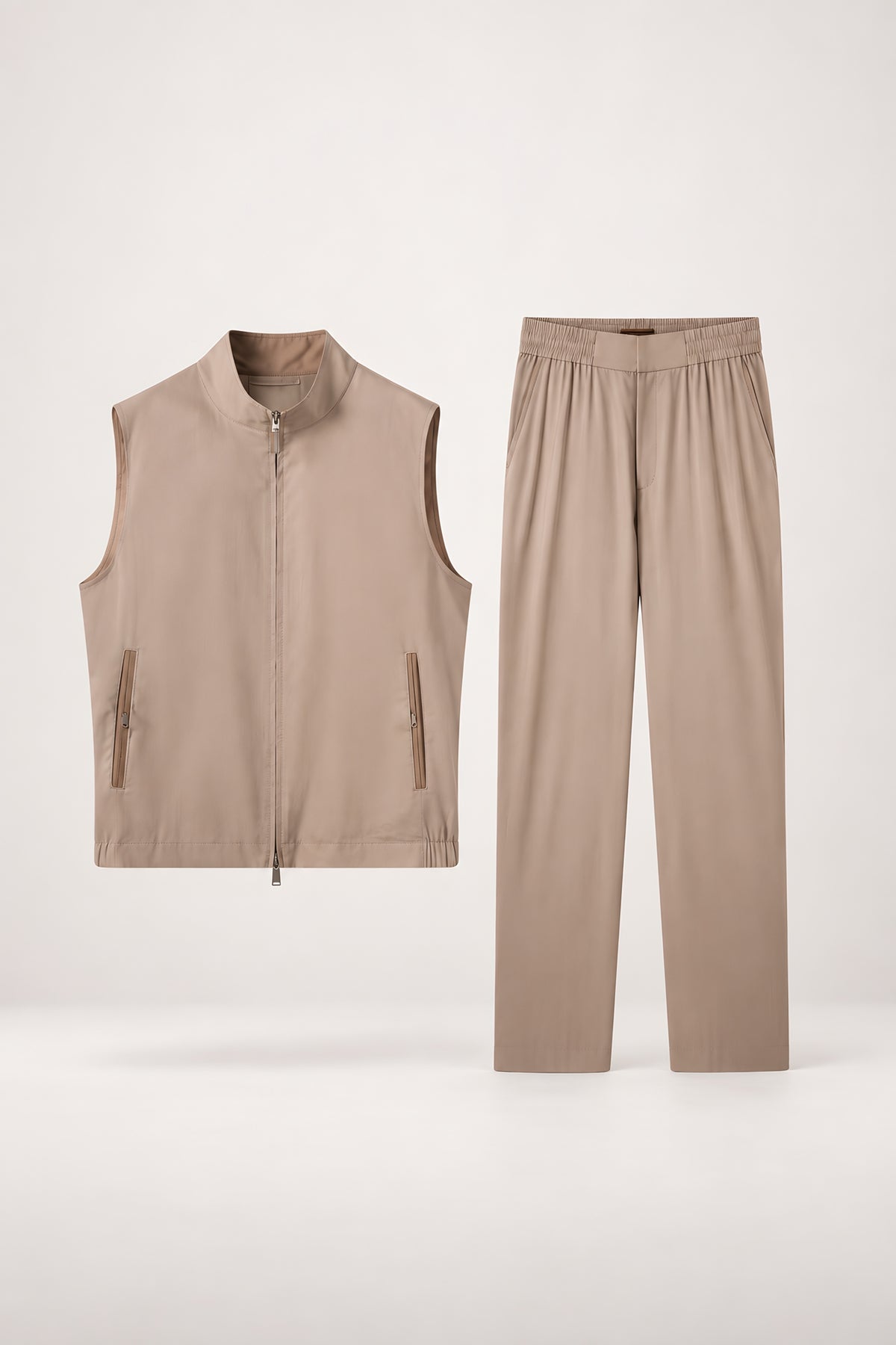 Ensemble gilet et pantalon Assise blé, vêtement seul — visuel généré par IA