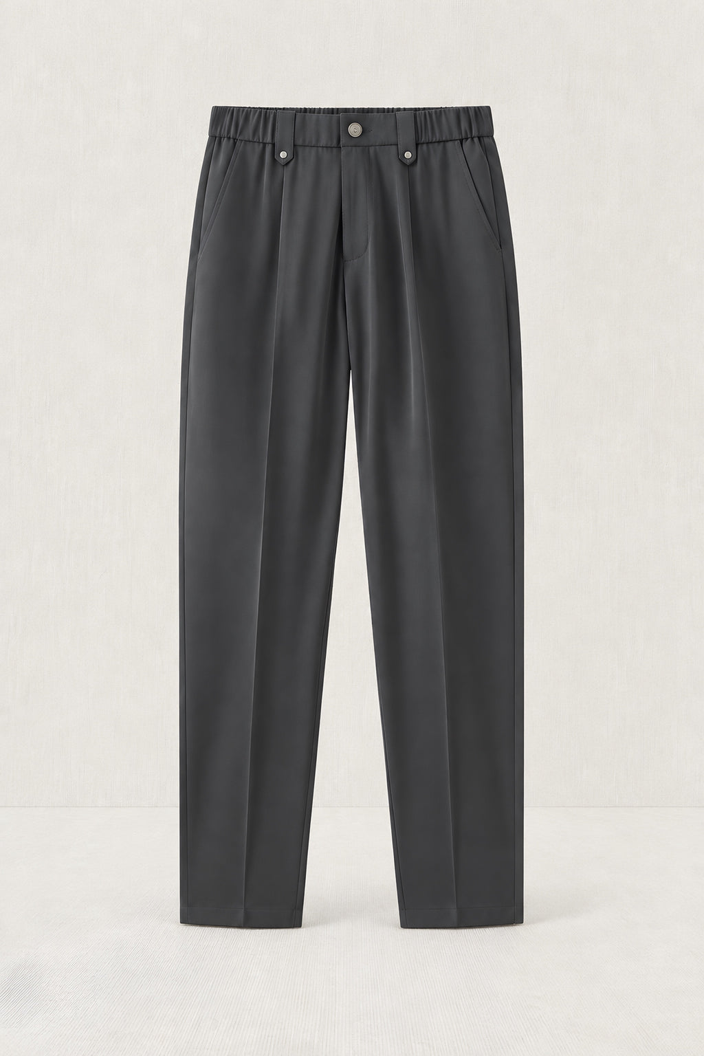 Pantalon droit Appui gris foncé, vêtement seul — visuel généré par IA