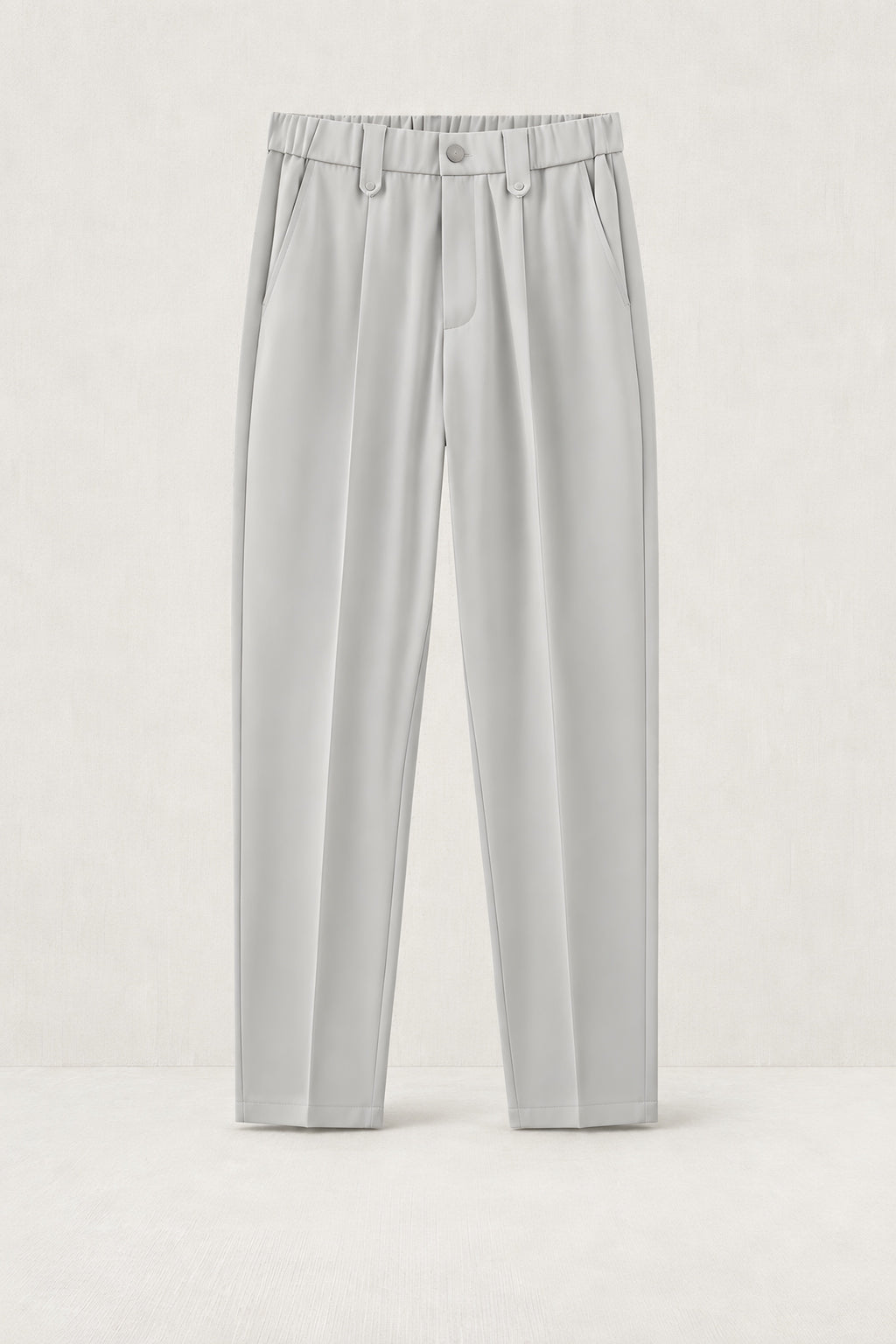Pantalon droit Appui gris paris, vêtement seul — visuel généré par IA