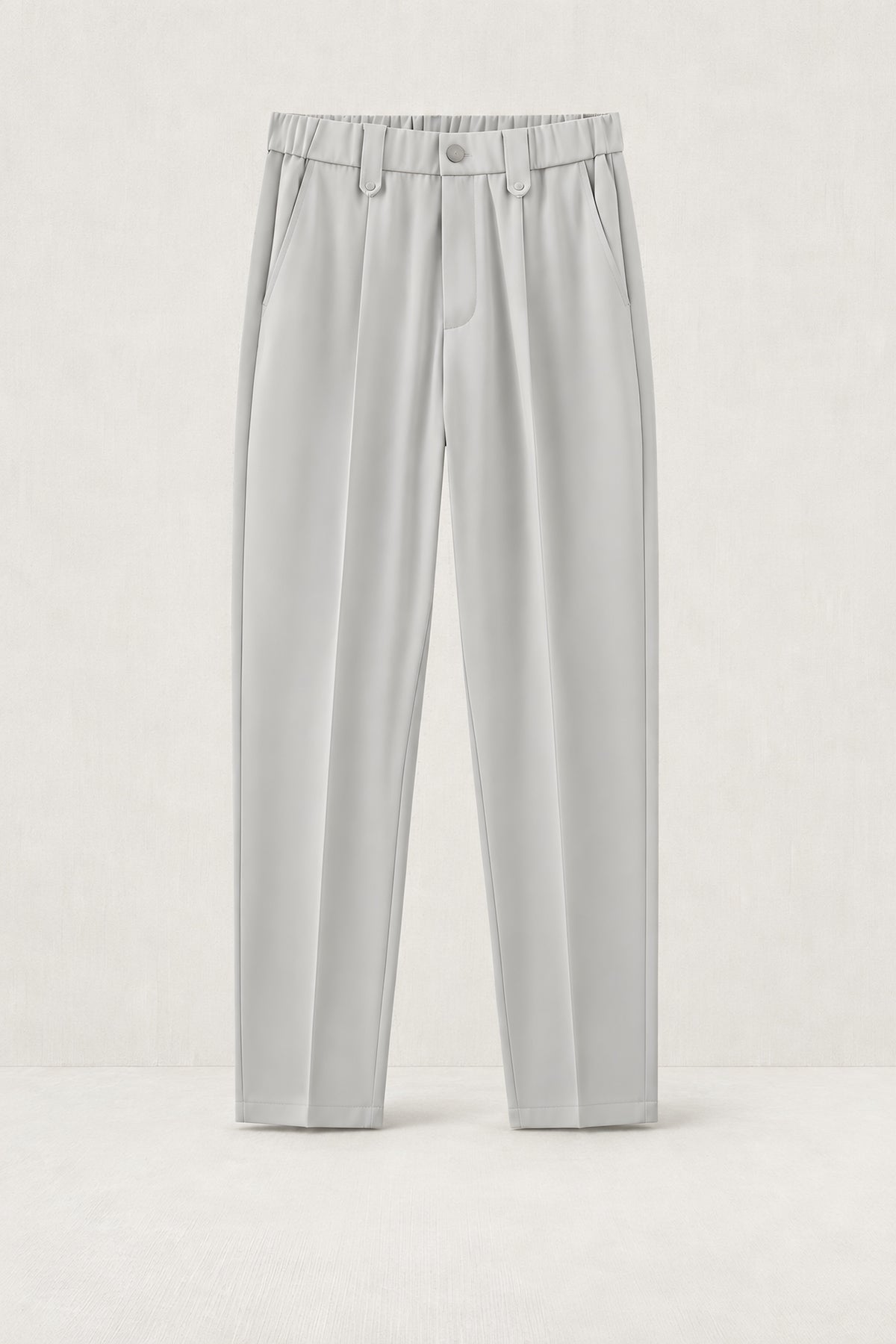 Pantalon droit Appui gris paris, vêtement seul — visuel généré par IA