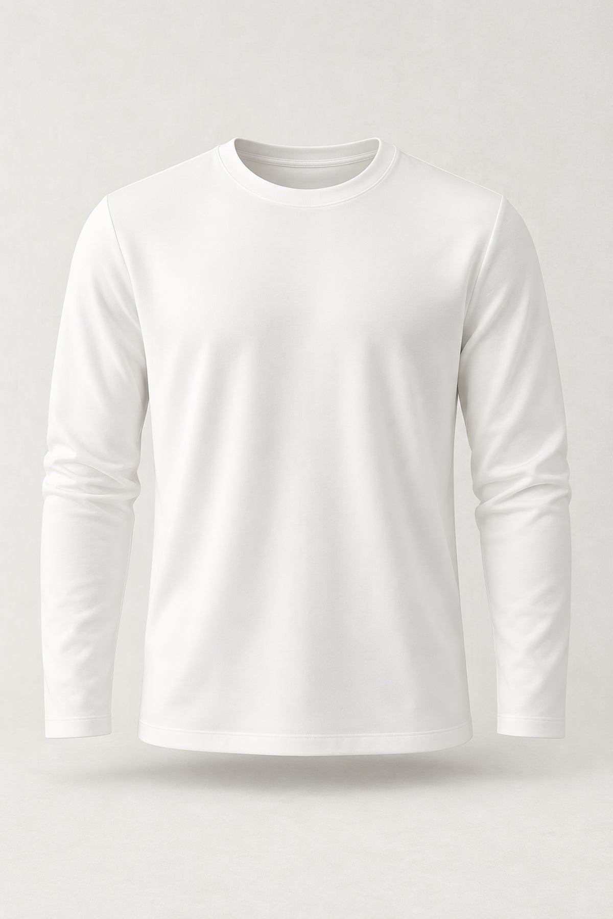 T-shirt manches longues Allège blanc, vêtement seul — visuel généré par IA